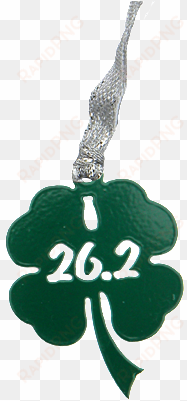 2 marathon shamrock green dangler ornament - marathon