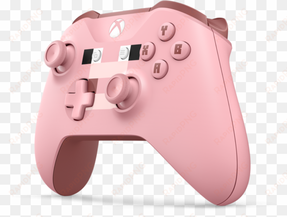 20 Aug - Minecraft Pig Xbox Controller transparent png image