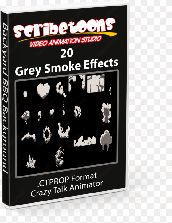 20 grey smoke effects - dice game