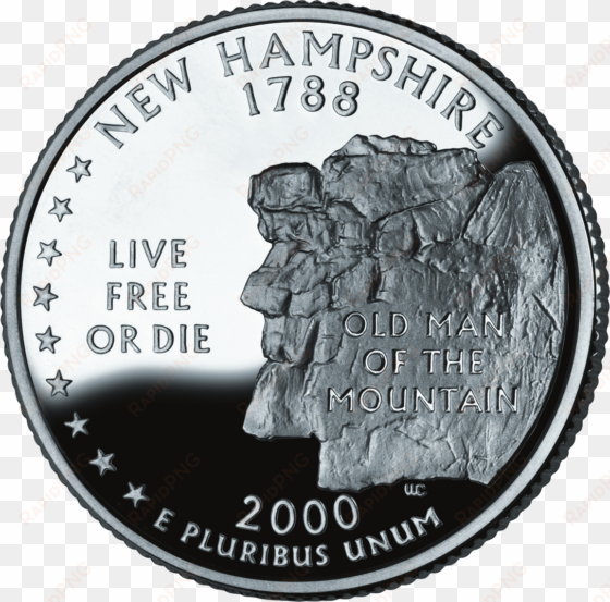 2000 nh proof - quarter dollar new hampshire