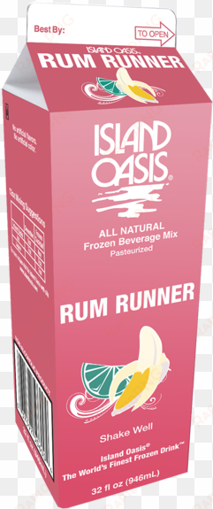 20046 Io Rum-runner 32 Oz Carton - Island Oasis Rum Runner transparent png image