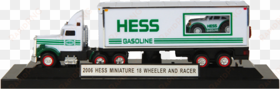 2006 miniature hess 18 wheeler & racer - hess truck
