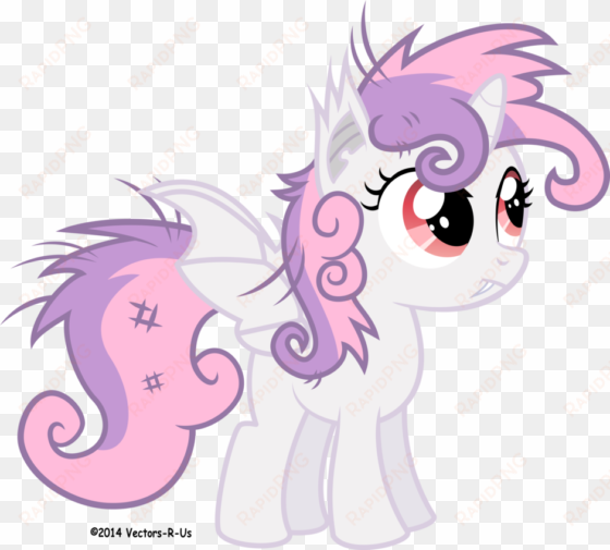 ©2014 Vectors R Us Rarity Rainbow Dash Pinkie Pie Sweetie - Mlp Bat Sweetie Belle transparent png image