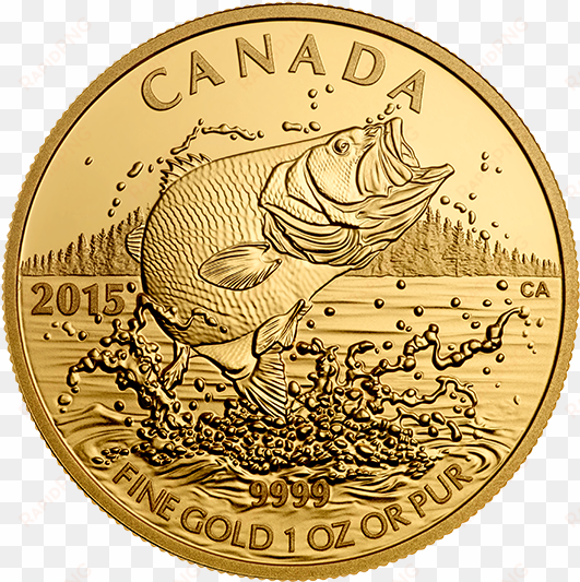 2015 1 oz $200 pure gold coin - 1 oz 2015 north american sportfish: largemouth bass