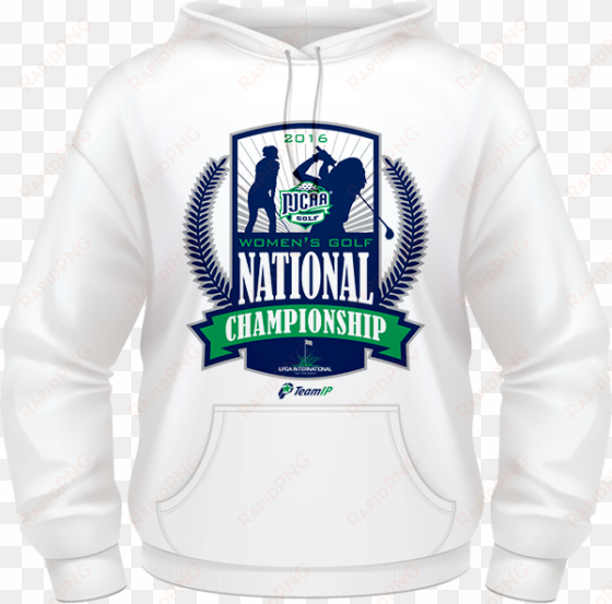 2016 njcaa women's golf national championship white - hoodie