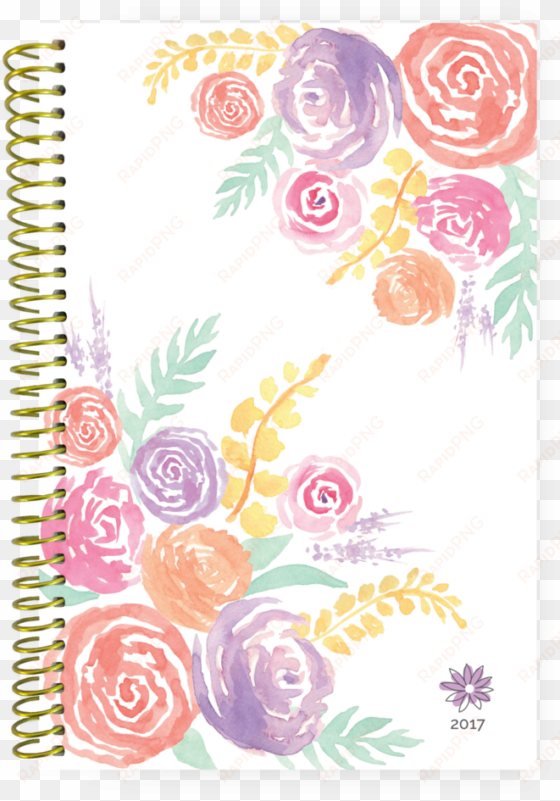 2017 daily planner pre-order, watercolor flowers - bloom daily planners 2017 calendar year daily planner