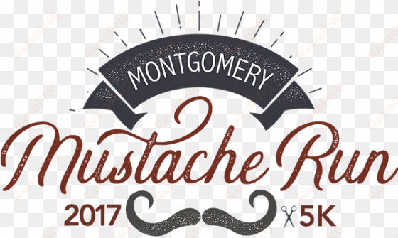 2017 montgomery mustache run 5k - calligraphy