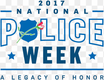 2017 Police Week White Bkgd Web Fw - National Police Week 2018 Banner transparent png image