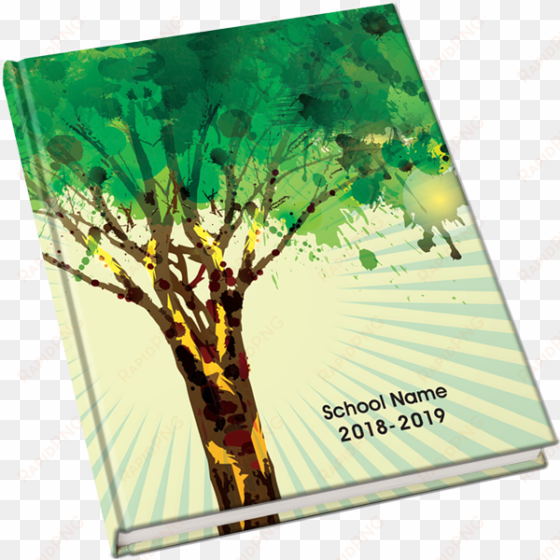 2018-2019 yearbook covers - yearbook design color green