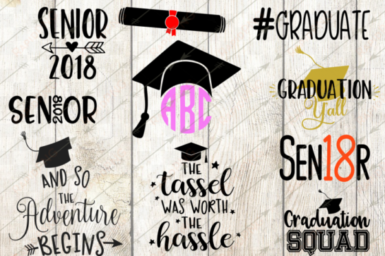 2018 graduation svg bundle, graduation clip art, graduation - graduations bundles 2018