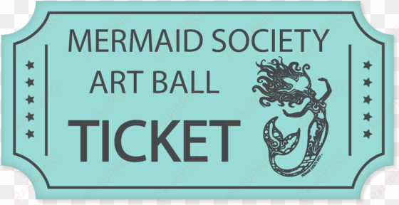 2018 mermaid society art ball ticket