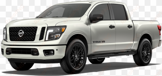 2018 nissan titan midnight edition in glacier white - nissan titan