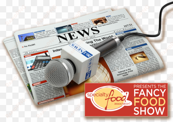 2018 summer fancy food show coverage - newspaper microphone