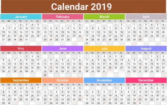 2019 Calendar Png Transparent Hd Photo - 2019 Calendar With Indian Holidays transparent png image
