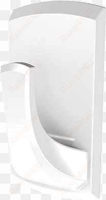 20lb rectangular plastic hook in white - urinal