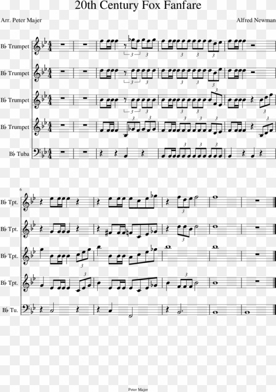 20th century fox fanfare sheet music composed by alfred - take on me part keyboard