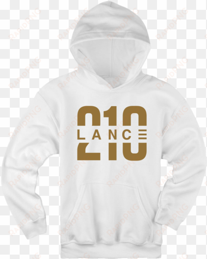 210 white hoodie - lance stewart 210 merch