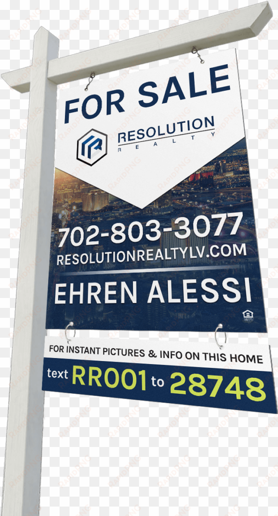 24/7 access to info on your home - realty sign mock up