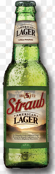 24 loose bottles, 6-packs, 12 oz - straub american lager - straub brewery