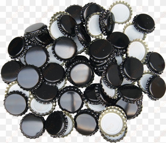 250 crown bottle caps - black - home brew