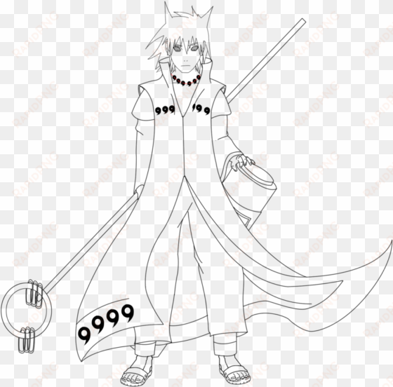 28 collection of drawing obito rikudo - line art