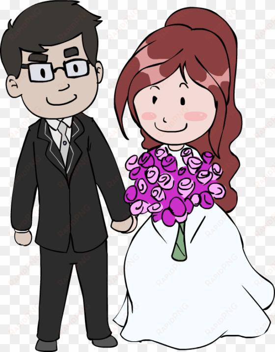 28 collection of marriage couple clipart png - wedding couple cartoon png