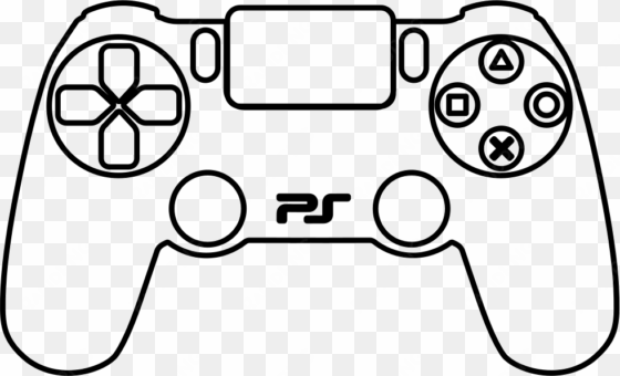 28 collection of playstation 4 controller drawing - draw a video game console