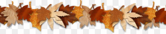 28 collection of thanksgiving garland clipart - autumn leaves borders png