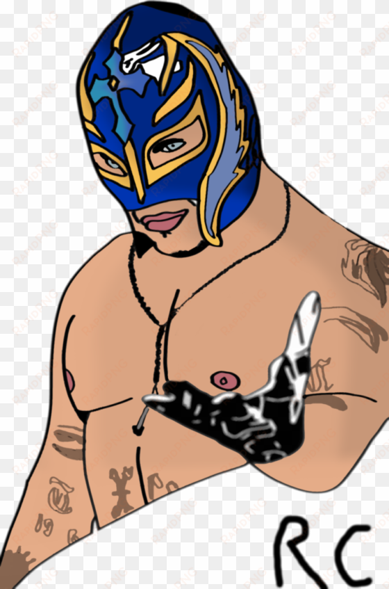 28 collection of wwe rey mysterio drawings - rey mysterio easy to draw