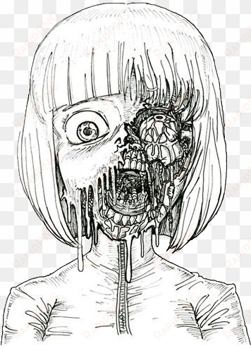 28 collection of zombie girl drawing tumblr - zombie drawing