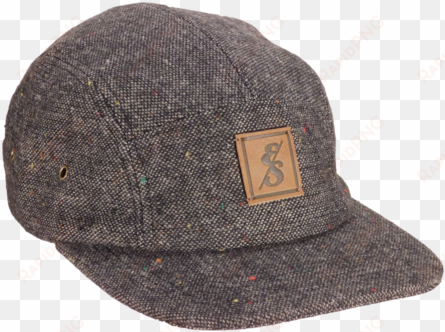 291 charcoal tweed 5 panel - tweed