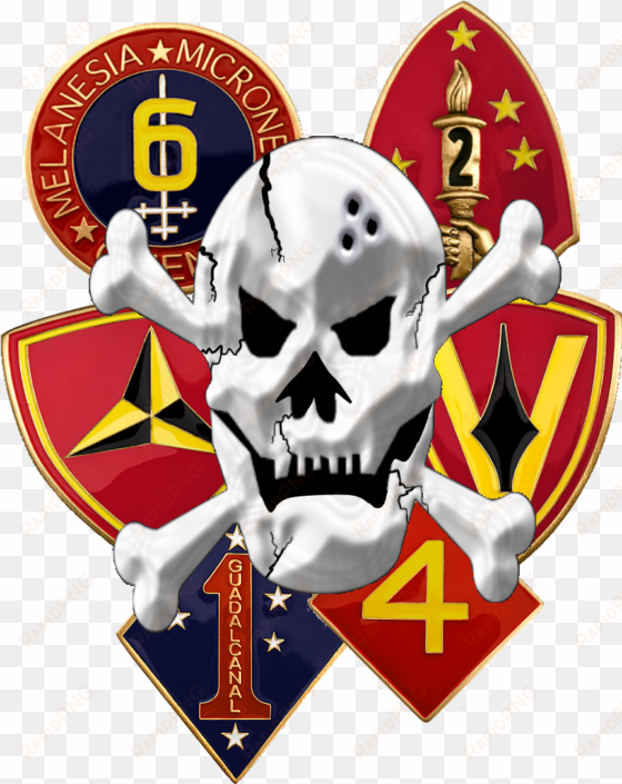 2nd marine division sticker