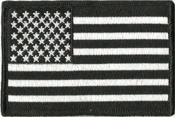 2x3" usa flag patch for tactical cap - us army biker patch with 2 american flags