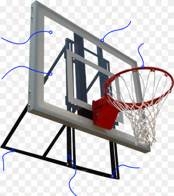 3/8" thick glass board delivers solid rebounds - shoot basketball