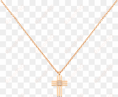 3 bar cross pendant - necklace