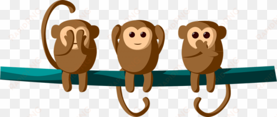 3 Cheeky Monkeys - Three Monkeys transparent png image