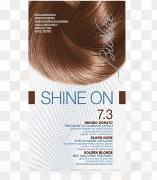 3 golden blonde hair colouring treatment - bionike shine on 4.3 golden brown