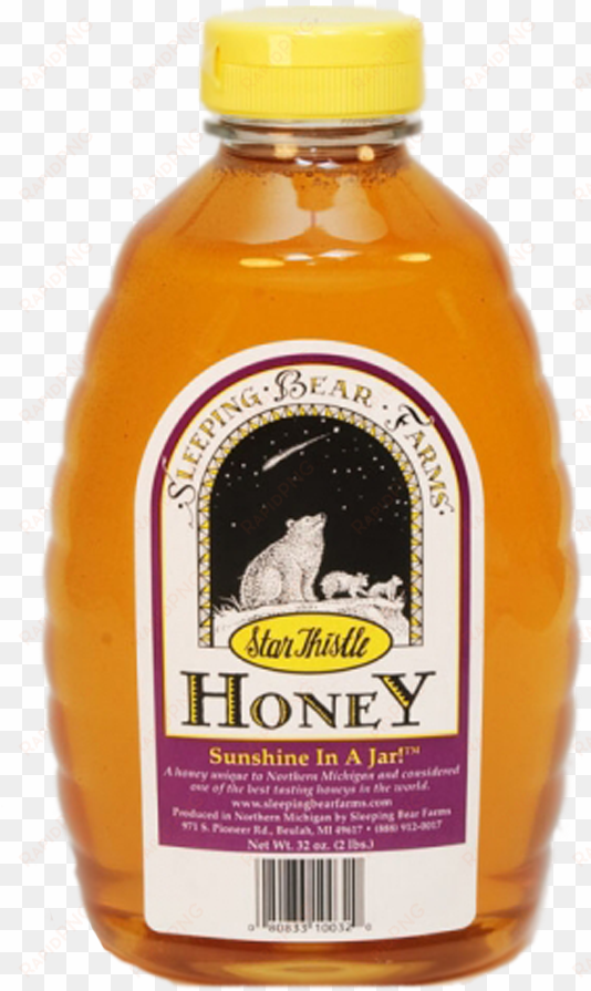 3-pound honey jar - sleeping bear farms 100% pure raw honey 1 1/2 lbs.