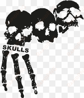 3 skulls vector - 3 skulls logo