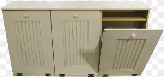 3 unit large trash bin - three bin trash cabinet