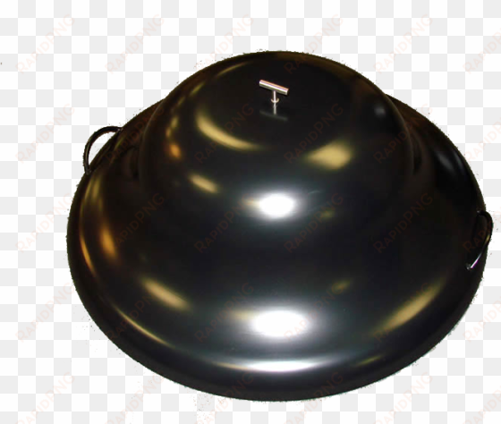 32" black aluminum fire pit cover - sphere