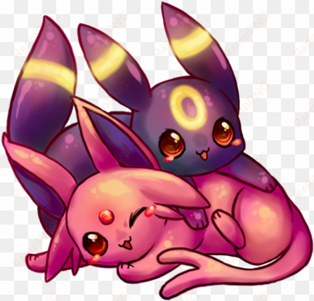 35 images about 💞 pokémon on we heart it - umbreon and espeon chibi