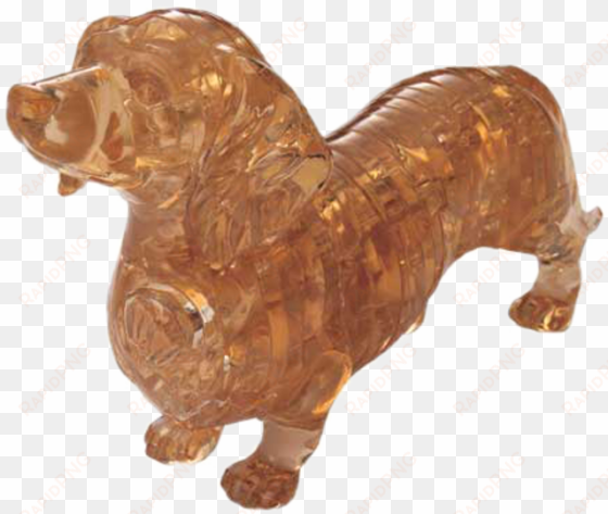 3d crystal puzzle - bepuzzled dachshund crystal puzzle