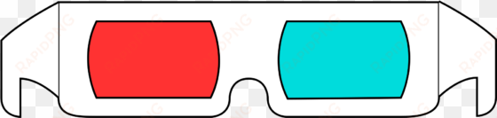 3d glasses red cyan - red and blue 3d colors