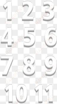3d numbers, 3d, graphic, numbers，white number png and - three-dimensional space