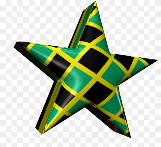 3d plastic jamaican star - toy