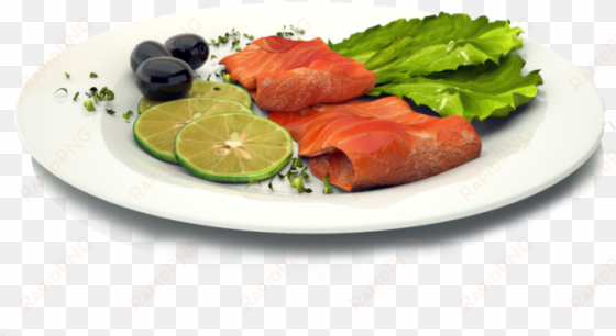 3d realistic food fish dish for dinner, food, fish, - food