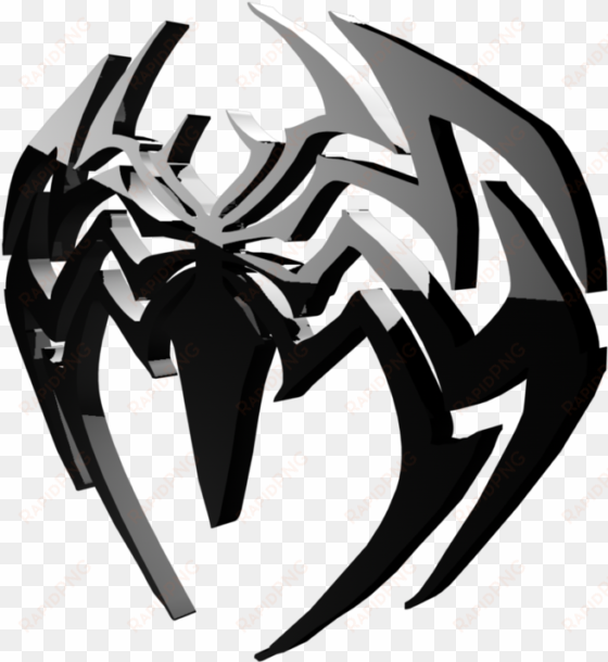 3d transperant logo by bussye on deviantart - venom 2018 spider symbol