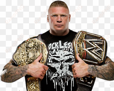 3rd runner up - brock lesnar with belt