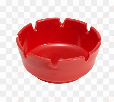 4" diameter red ashtray